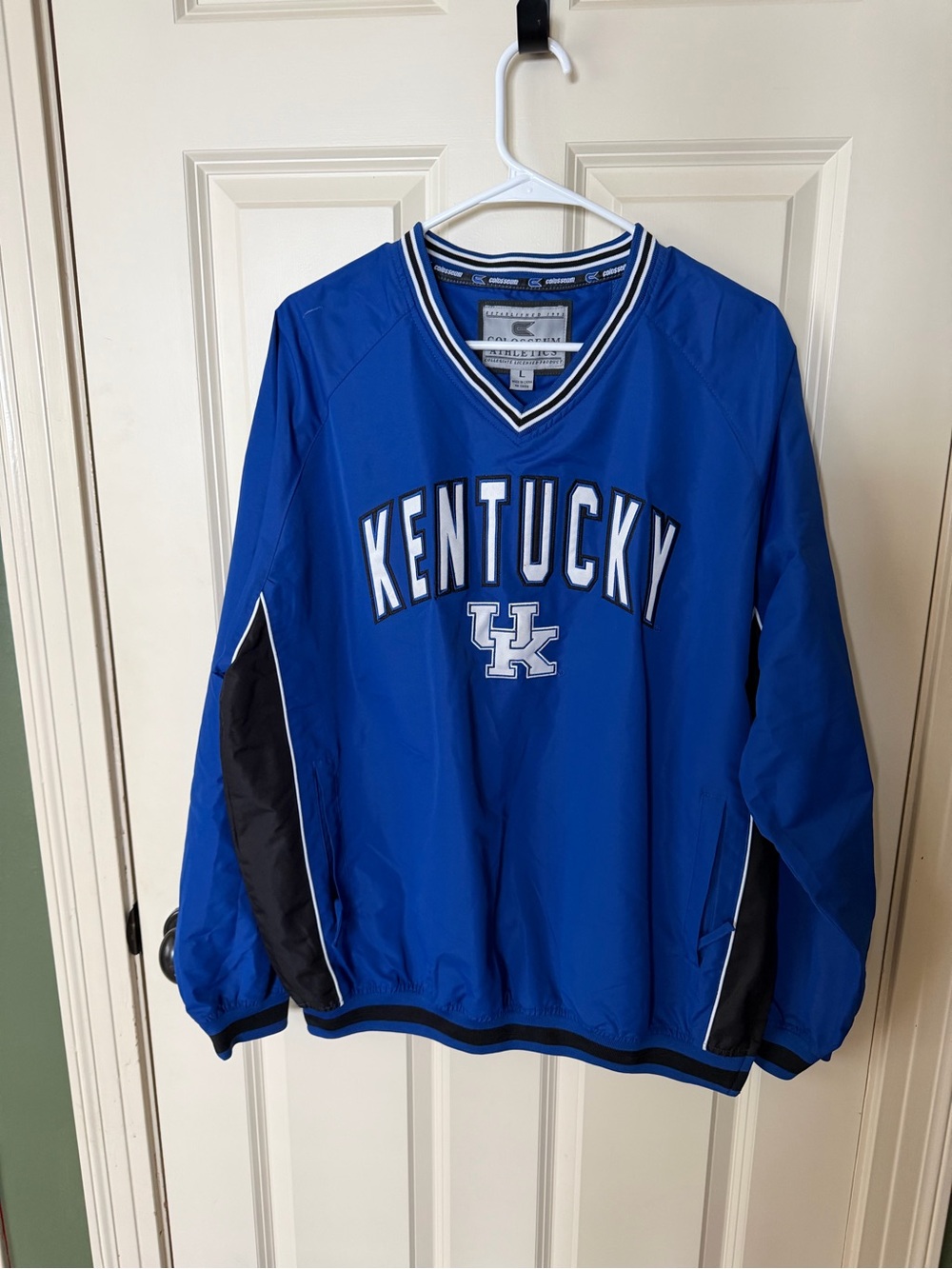 Colosseum Royal Blue Pullover with Black & White Trim